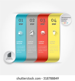 Modern Infographic design element banner.