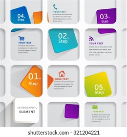 Modern Infographic design element banner.