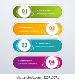 Modern Infographic design element banner.