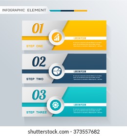 Modern Infographic design element banner.