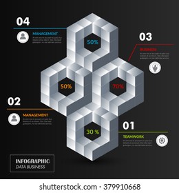 Modern Infographic design element banner.