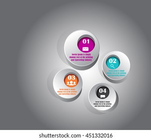 Modern Infographic design element banner.