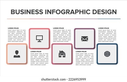 Moderno Diseño Infográfico presentación PowerPoint Color plano de fondo