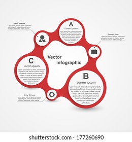 Modern infographic. Design elements. Vector illustration.