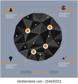 modern infographic design with lines circles and shapes. layout for business