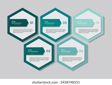 Conjunto de diseño de infografía moderna Plantilla