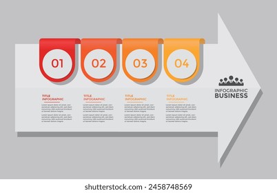 Modern infographic design set template