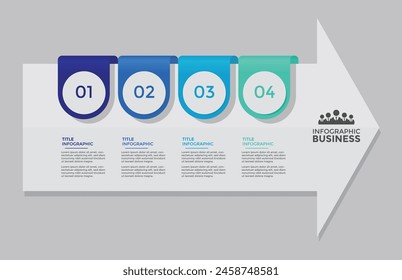 Modern infographic design set template