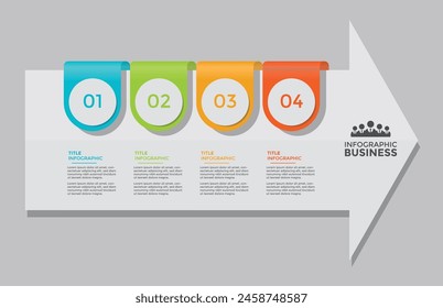 Modern infographic design set template