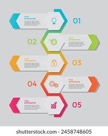 Conjunto de diseño de infografía moderna Plantilla