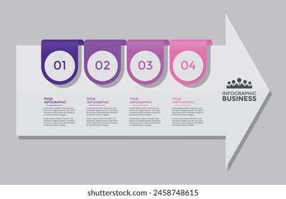 Modern infographic design set template