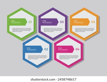 Modern infographic design set template