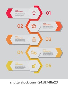 Modern infographic design set template