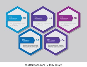 Modern infographic design set template