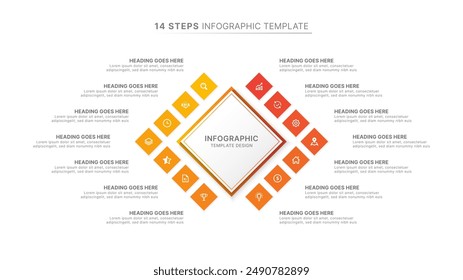 Modern Infographic Design Template with 14 Options