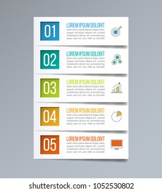 Modern infographic design template.