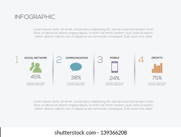 Modern Infographic Design template