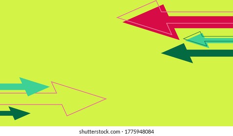 Plantilla moderna de diseño infográfico con flechas, banner web