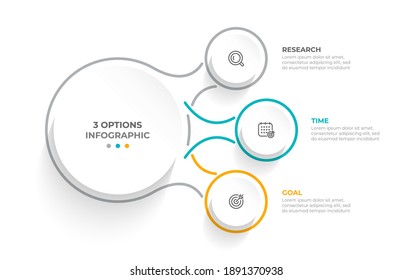 Modern Infographic Design Template. Business Concept With 3 Options, Steps Or Parts. Vector Illustration.