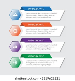 Modern infographic design template with icons