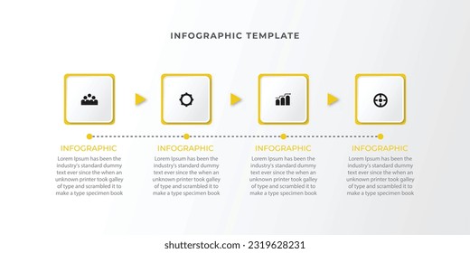 Modern infographic design template with icons