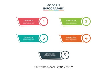 Modern infographic  design template for info, vector template.