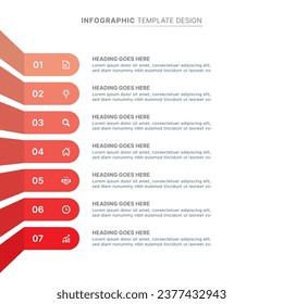 Modern Infographic Design Template with Seven Options