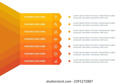 Modern Infographic Design Template with Seven Options