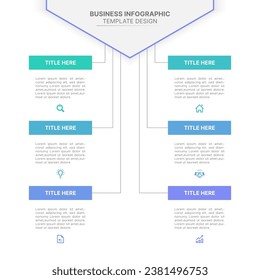Modern Infographic Design Template with Six Options