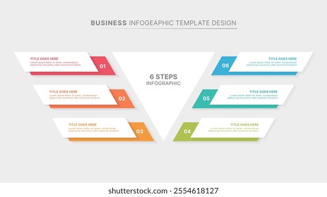 Modern Infographic Design Template with Six Options