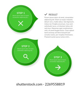 Moderne Infografik-Design-Vorlage, Timeline-Konzept mit 5 Schritten.  Vektorbild
