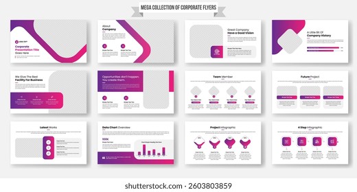 Modern infographic design template with web and business elements