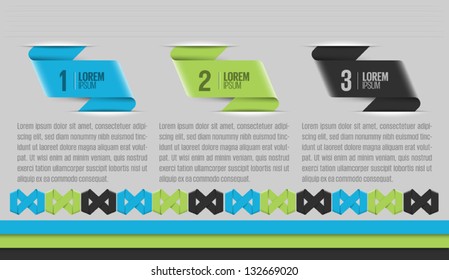 Modern infographic design template.Colorful website layout vector