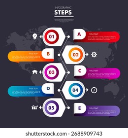 modern infographic design vector with cycle