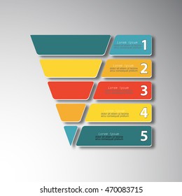 Modern infographic design.Pyramid.Diagram ,steps,actions