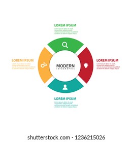 Modern infographic for diagram