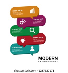 Modern infographic for diagram