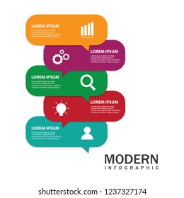 Modern infographic for diagram
