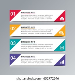 Modern Infographic diagram business steps.