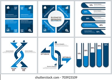 Modern Infographic diagram business steps