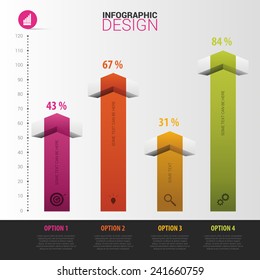 Modern infographic diagram. Vector