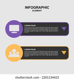 Modern infographic display and group symbol for design web profesional