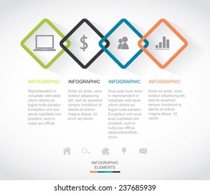 Modern Infographic Easy to Edit , adjust color and size. 