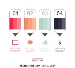 Modern infographic for education project