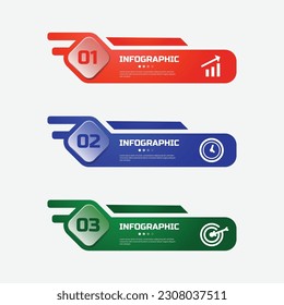 Modern infographic element design vector template