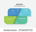 Modern infographic element template can be used for workflow layout, diagram, number options, web design, presentation.