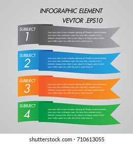 modern info-graphic element template for graphic design, education, business, presentation etc.