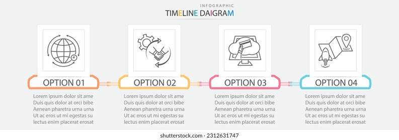 Modern infographic elements with charts, diagrams, processes. Vector design can be used for business data visualization and marketing presentations.