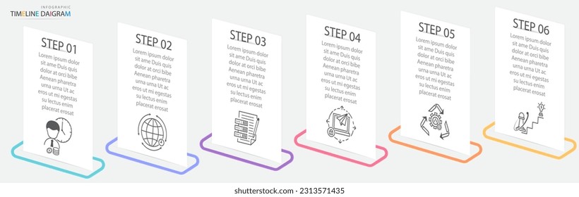 Modern infographic elements with charts, diagrams, processes. Vector design can be used for business data visualization and marketing presentations.