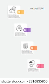Elementos infográficos modernos con gráficos, diagramas, procesos. El diseño de vectores puede utilizarse para la visualización de datos empresariales y presentaciones de marketing.